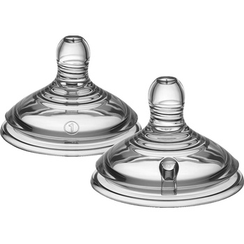 Tommee Tippee Биберони Tommee Tippee - Natural Start, Slow 1 капка, 0m+, 2 броя (TT.0004)