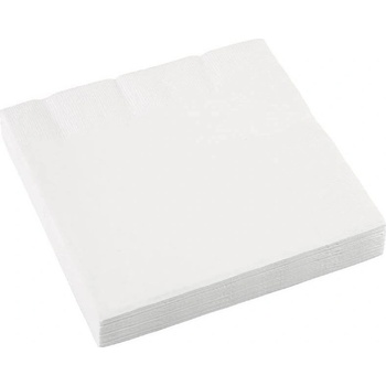 Amscan servítky biele 33x33cm 20ks