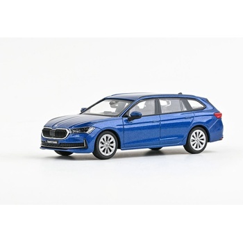 Abrex Škoda Superb IV Combi 2023 Modrá Cobalt Metalíza 1:43