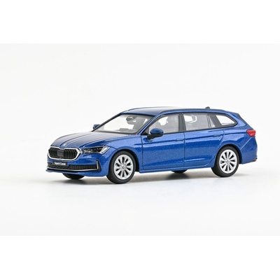 Abrex Škoda Superb IV Combi 2023 Modrá Cobalt Metalíza 1:43