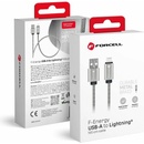 Forcell C236 USB-A na Lightning 2,4A 12W, 1m, stříbrný
