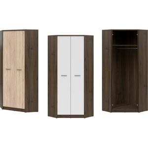 BRW Ъглов гардероб Nepo Plus - благороден дъб (S435-SZFN2D-BI)