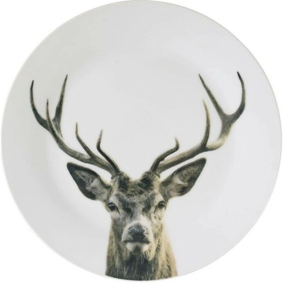Mars & More Porcelánový dezertný tanierik s jeleňom Red Deer 19 x 2cm