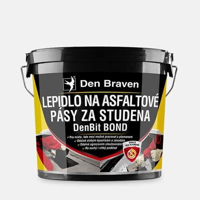 Den Braven 11012BI Lepidlo na asfaltové pásy za studena DenBit BOND, kbelík 5 kg, černé