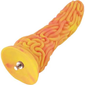 Image 1 of HISMITH HSA113 Elegans Beast Silicone Dildo KlicLok 9.45" Orange