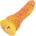 HISMITH HSA113 Elegans Beast Silicone Dildo KlicLok 9.45" Orange