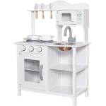 Ginger Home Детска дървена кухня Ginger Home - С аксесоари, Бяла (W10C404H) - kindermarket