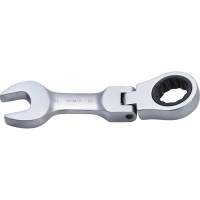 BGS Ráčnový očkoplochý klíč krátký kloubový 19 mm BS6919