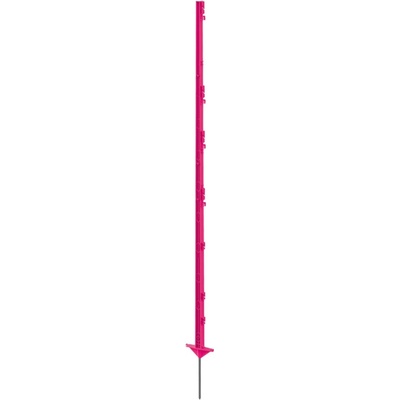 VNT electronics s.r.o. Plastový sloupek pro elektrický ohradník, délka 156 cm, 11 oček, růžový