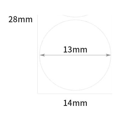 Niimbot štítky R 14x28mm 220ks WhiteRound B pro D11 a D110