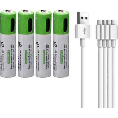 Smartools AAA 2600mWh USB-C dobíjení 4 ks STBATAAA/04