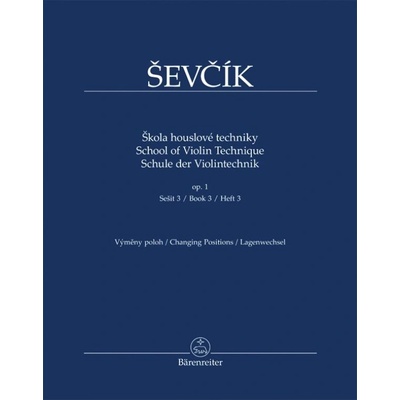 Škola houslové techniky op. 1 sešit 3 výměny poloh