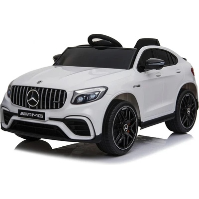 ROLLZONE Mercedes-Benz GLC 63 12V - Детска акумулаторна кола, Бяла, EVA гуми (QLS5688-white)
