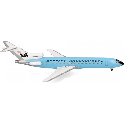 Herpa B727-227 Braniff International JellybeanBlue Colors 1:500