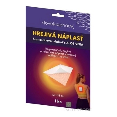 Slovakiapharm Hrejivá náplasť kapsaicínová s aloe vera 13 x 18 cm 1 ks ALFA VITA, s.r.o.