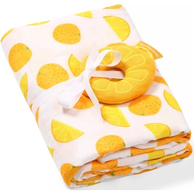 BabyOno Take Care Set подаръчен комплект за деца от раждането им Orange