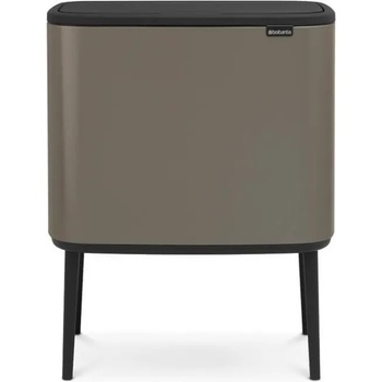 Brabantia Кош за отпадъци с докосване BO 3 x 11л, платина, Brabantia (BRAB316043)
