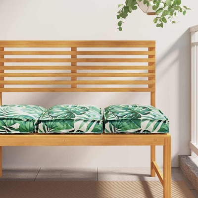 vidaXL Възглавница 2 pcs Мотив с листа 40 x 40 x 8 см Оксфордска тъкан (42001586)