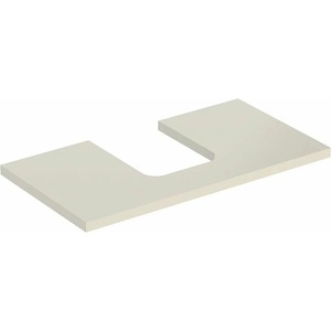 Geberit Плот за мивка Geberit One с централен изрез 90 см, гланцово пясъчно сиво (505.273.00.4)