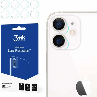 3mk Protection Протектор от закалено стъкло /Tempered Glass/ за задна камера, 3MK Lens Protection, за Apple iPhone 12, 4бр. в опаковка