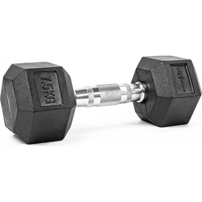 Pretorians Pevné potiahnuté/gumované činky 1 x 7,5 kg