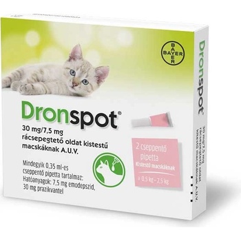 Dronspot spot-on Cat 30 / 7,5 mg 2 x 0,35 ml