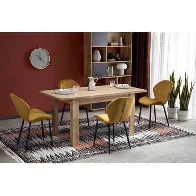 HALMAR Jídelní rozkládací stůl BAGIO 120-160/80 cm dub artisan/dub artisan – Hledejceny.cz