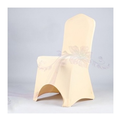 Potah na židle elastický ivory s otvorem
