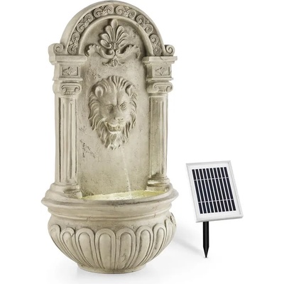 Löwenstein фонтан за стена градински фонтан Solar 2W LED полирезинен вид камък (SOL1-Loewenstein) (SOL1-Loewenstein)