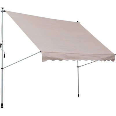 Goleto Teleskopická markíza 200 x 150 cm béžová