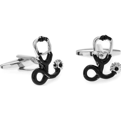 Avantgard manžetové knoflíčky lékařský fonendoskop černé – Zboží Dáma