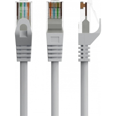 Gembird PP6U-3M Patch, cat6 UTP, 3m, šedý