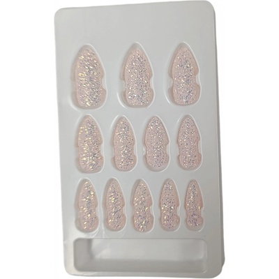 Leventi Umělé nalepovací nehty s dekorem a s lepící ploškou-s12- 12 ks – Zboží Mobilmania