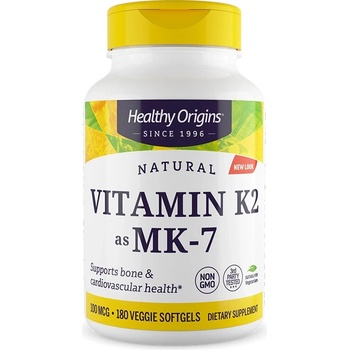 Healthy Origins Витамин K2 (менахинон MK-7 ) 100 g x 180 софтгел капсули | Healthy Origins (27446 HO)