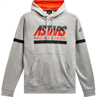 Alpinestars CLUB Hoodie šedá/černá/červená