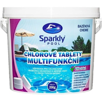 Sparkly POOL Chlorové tablety multifunkční 6v1 MAXI 5 kg