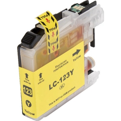 Tonerhub Компатибилен мастилен пълнеж LC121Y, LC123Y, 10ml за принтери Brother (BULK) (LC121Y)