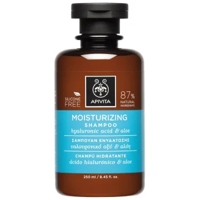 APIVITA Хидратиращ Шампоан с Хиалуронова Киселина и Алое , Apivita Moisturizing Shampoo with Hyaluronic Acid & Aloe 250ml