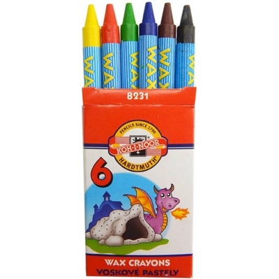 Koh-i-Noor Voskové pastelky 6 farieb