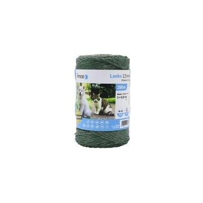 Lanko pro elektrický ohradník, průměr 2,5 mm, zelené, délka 250 m