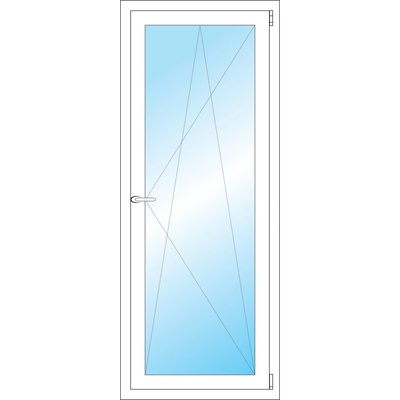 OKNA HNED Plastové okno 62x155 cm (620x1550 mm) bílé otevíravé a sklopné pravé