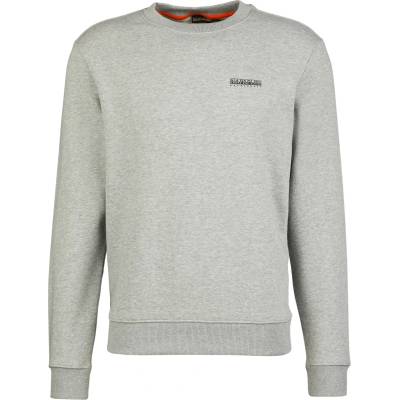Napapijri Мъжки пуловер Napapijri B-Guide Crew Jumper - Medium Grey Melange - размер XXL (017-4045-0215)