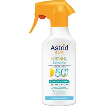 Astrid Sun Sensitive rodinné mlieko na opaľovanie v spreji SPF50+ 270 ml
