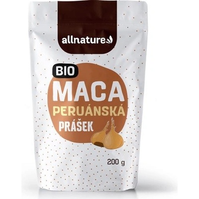 Allnature Maca prášek černý BIO RAW 200 g