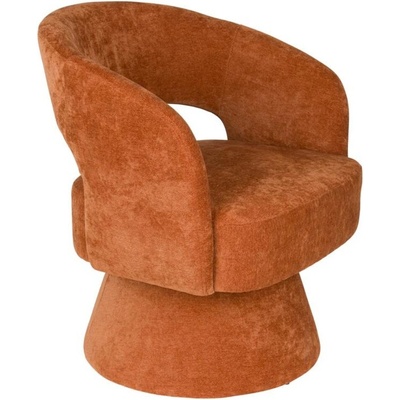 Housecraft Living Charina Oranžové čalouněné otočné lounge