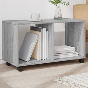 vidaXL Шкаф с колелца, сив сонома, 72x33x42, 5 см, инженерно дърво (853142)