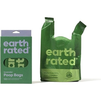 Earth Rated Vrecká na psie exkrementy s ušami s vôňou 120 ks box