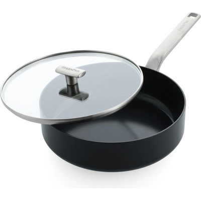 GreenPan Nepřilnavá keramická soté pánev s poklicí Evolution, 26 cm, černá CC007086-001