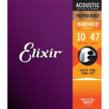 ELIXIR NANOWEB Phosphor Bronze 010-047 sada