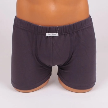 Image 1 of Мъжки памучни боксерки в тъмносив цвят